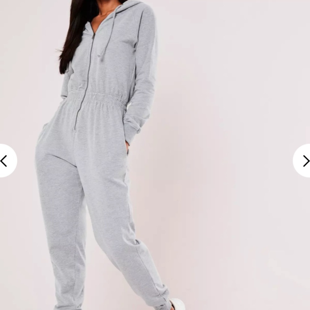Missguided hooded jumpsuit